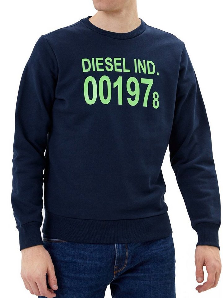 Diesel Sweatshirt Regular Fit Logo Print Pullover - S-GIRK-J3 von Diesel