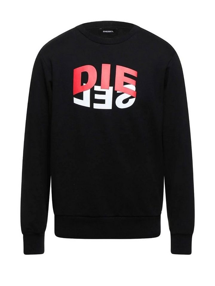 Diesel Sweatshirt Regular Fit Supersoft Pullover - S-GIRK-N80 Schwarz von Diesel
