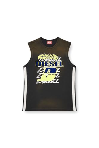 Diesel_T-BISCO-Stripe TOP_Shirt_Schwarz_XXL von Diesel