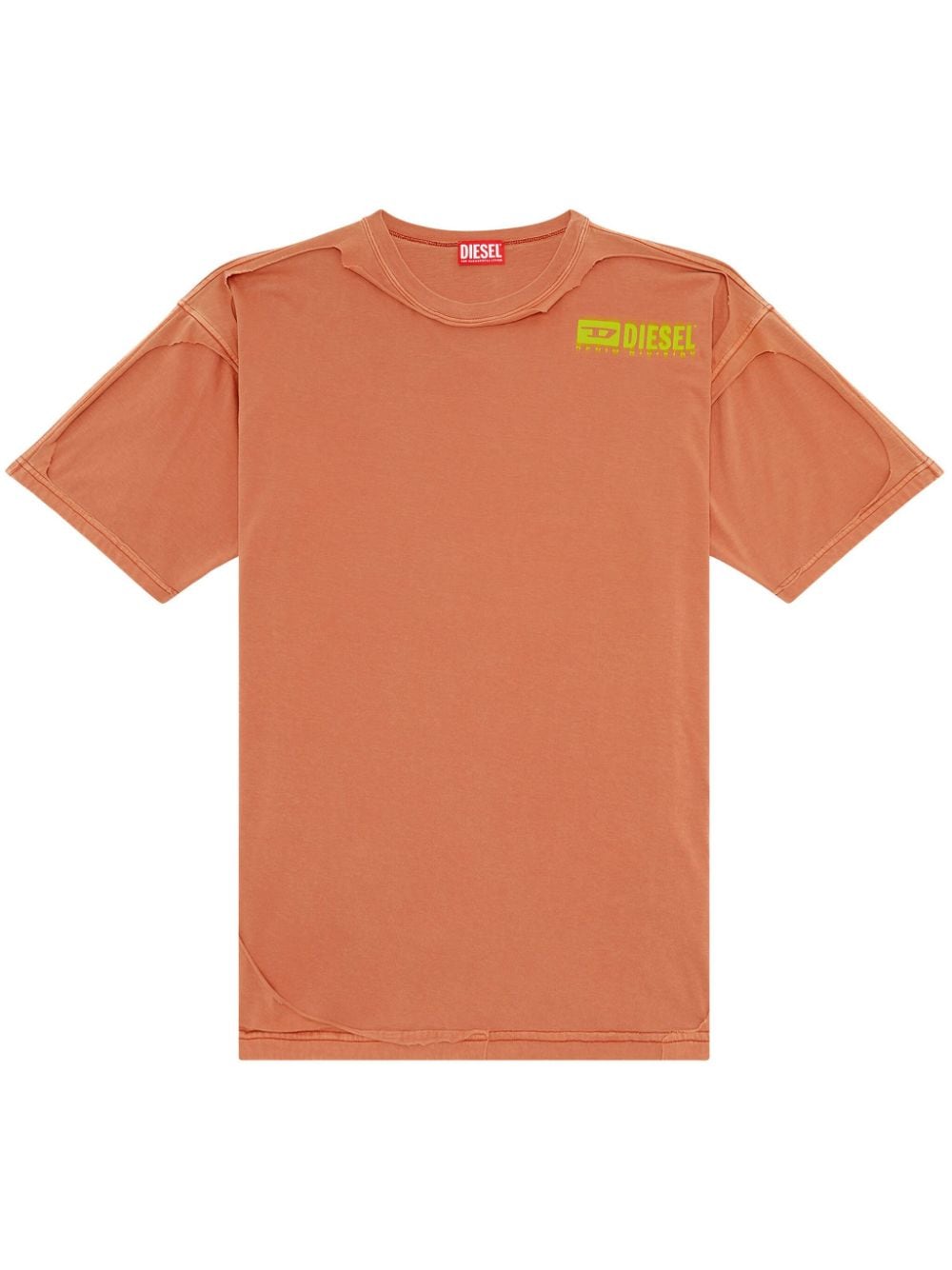 Diesel T-Boxt-Dbl T-Shirt im Distressed-Look - Orange von Diesel