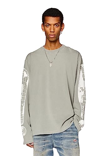 Diesel_T-CRANE-LS-L3 MAGLIE_SHIRT_Grau_3XL von Diesel