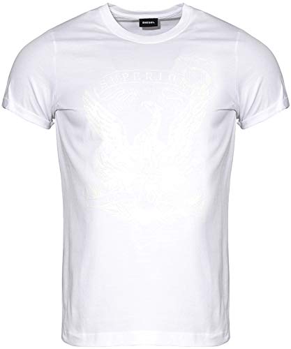 Diesel T-Diego-Match Herren T-Shirt Farbe: Weiß (100); Größe: S von Diesel