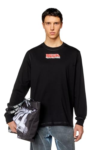 Diesel_T-JUST-LS-K2 MAGLIET_Sweatshirt_Schwarz_XS von Diesel