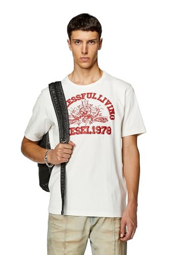 Diesel_T-JUSTIL-N1 MAGLIETT_Shirt_Weiß_3XL von Diesel