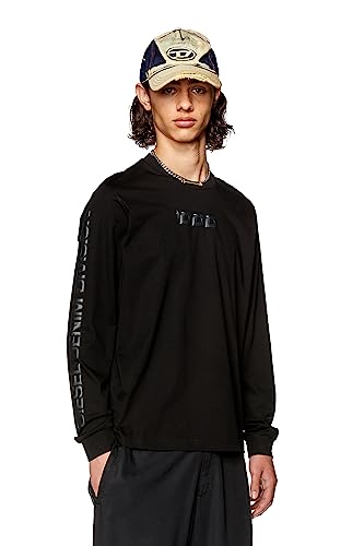 Diesel_T-Must-LS-L4 MAGLIET_Shirt_Schwarz_L von Diesel