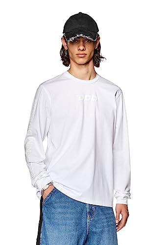 Diesel_T-Must-LS-L4 MAGLIET_Shirt_Weiß_XL von Diesel