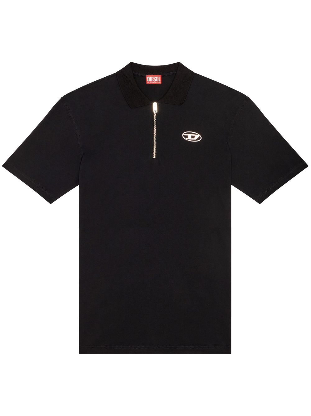 Diesel T-Vor Poloshirt aus Jersey - Schwarz von Diesel