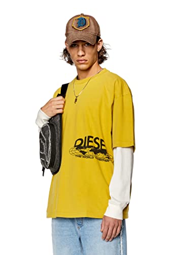 Diesel_T-WASH-L5 Maglietta_Shirt_Gelb_XXL von Diesel
