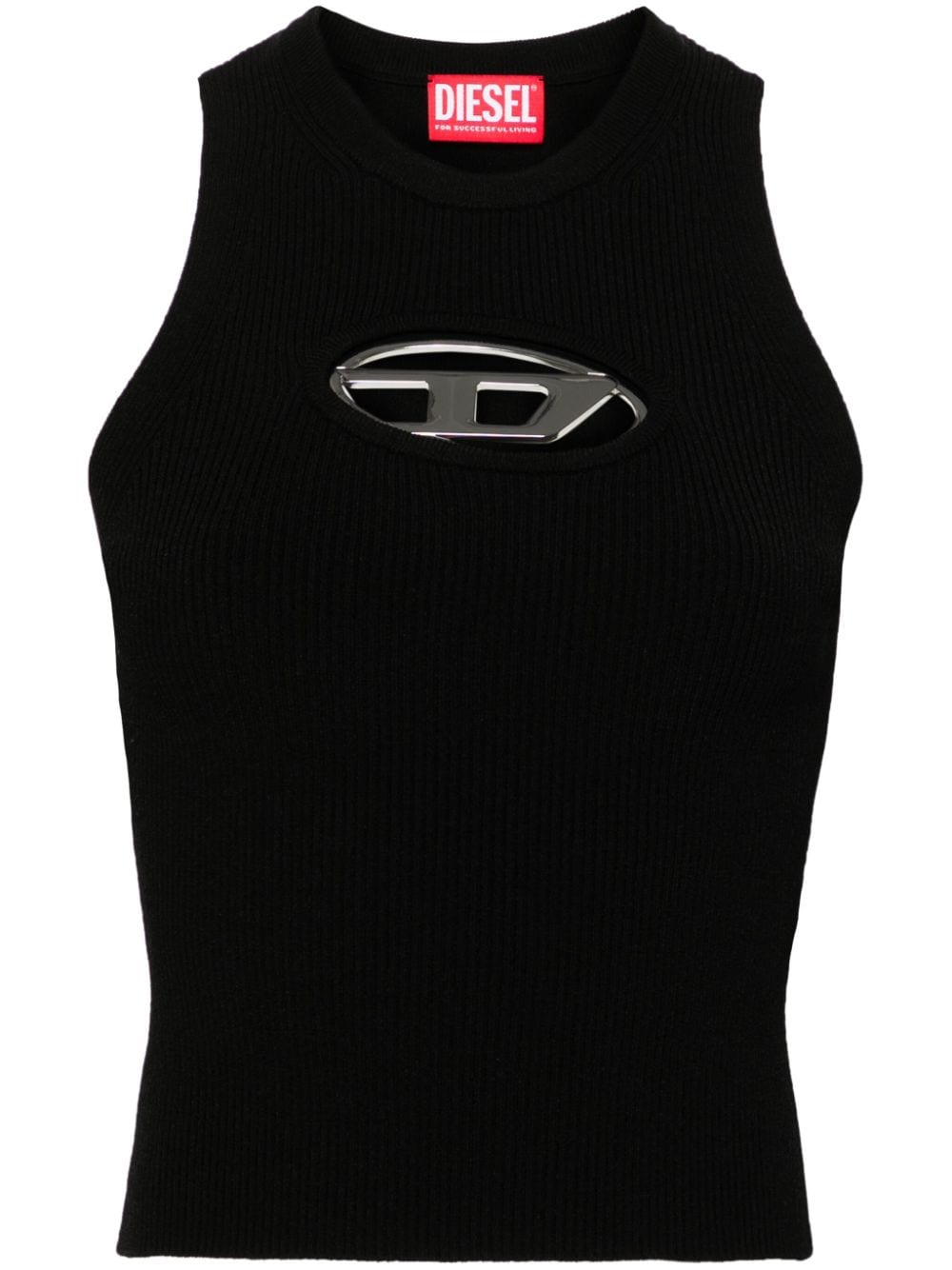 Diesel M-Onerva Tanktop mit Logo-Schild - Schwarz von Diesel