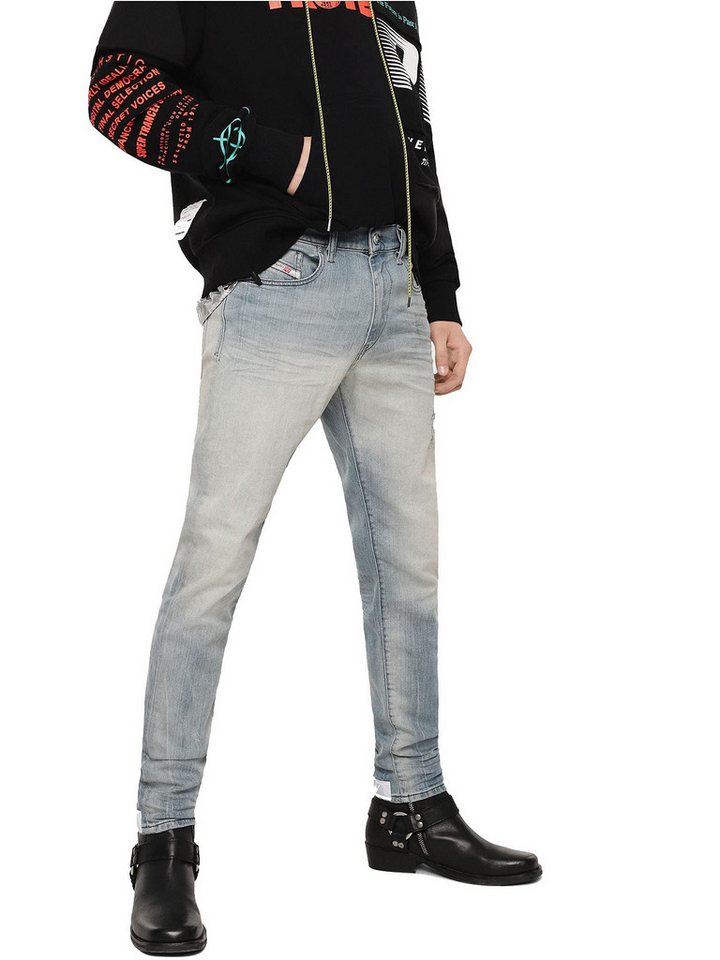 Diesel Tapered-fit-Jeans Diesel D-Strukt 081AP Herren Jeans Hose Slim Tapered von Diesel