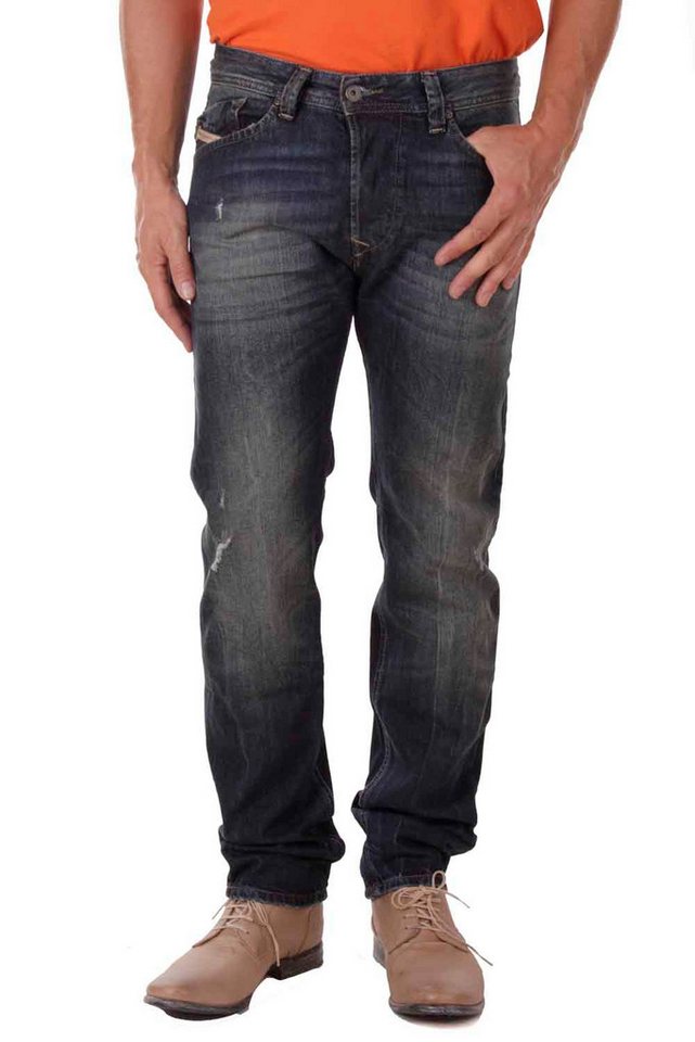 Diesel Tapered-fit-Jeans Diesel Herren Darron 0R0LM Jeans Hose Slim Tapered von Diesel