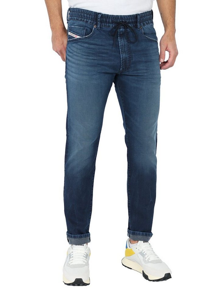 Diesel Tapered-fit-Jeans Regular JoggJeans - D-Krooley 068DV - Länge:32 von Diesel