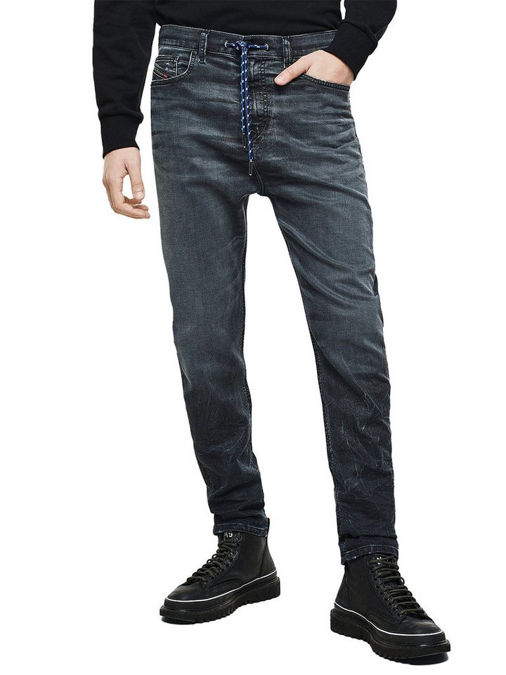 Diesel Tapered-fit-Jeans Super Stretch JoggJeans - D-Vider 069MD - W30 L32 von Diesel