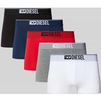 Diesel Trunks mit Logo-Stitching Modell 'Damien' im 5er-Pack in Rot, Größe M von Diesel