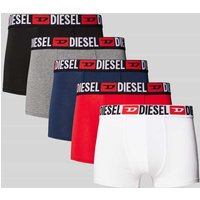 Diesel Trunks mit elastischem Logo-Bund im 5er-Pack in Rot, Größe XXL von Diesel