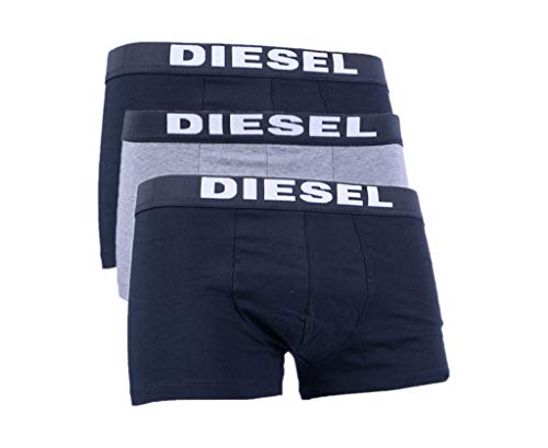 Diesel Herren UMBX Rocco 3er Pack Boxershorts in Grau Größe S, Grau, Small von Diesel