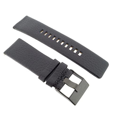 Diesel Uhrband Wechselarmband LB-DZ1657 Original Ersatzband DZ 1657 Uhrenarmband Leder 27 mm Braun von Diesel