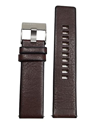 Diesel Uhrband Wechselarmband LB-DZ1690 Original Ersatzband DZ 1690 Uhrenarmband Leder 24 mm Braun von Diesel