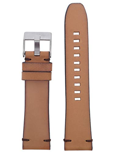 Diesel Uhrband Wechselarmband LB-DZ1847 Ersatzband DZ1847 Uhrenarmband Leder 24 mm Braun von Diesel