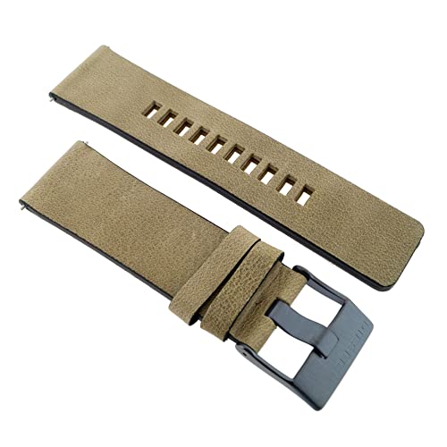 Diesel Uhrband Wechselarmband LB-DZ4354 Original Ersatzband DZ 4354 Uhrenarmband Leder 26 mm Beige von Diesel