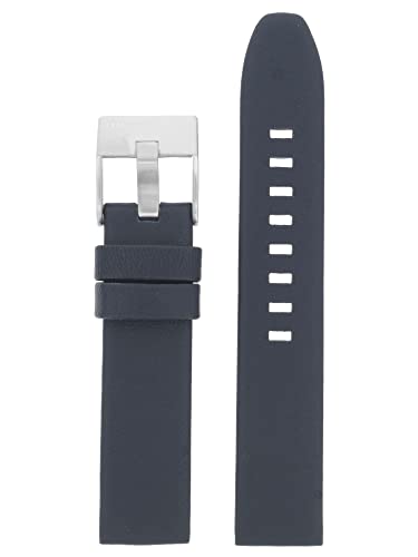 Diesel Uhrband Wechselarmband LB-DZ5570 Ersatzband DZ5570 Uhrenarmband Leder 18 mm Blau von Diesel