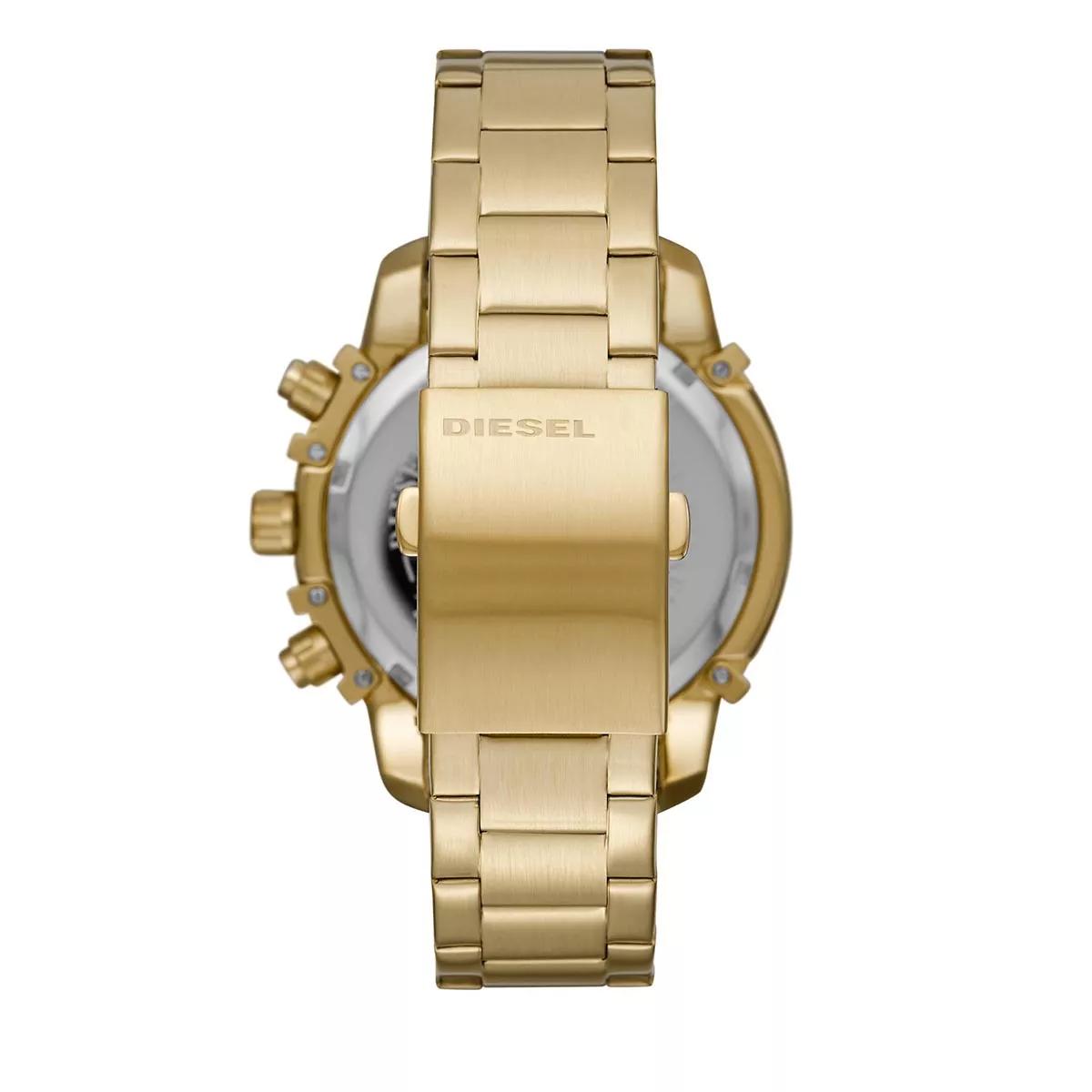 Diesel Uhren - Griffed Chronograph Stainless Steel Watch - Gr. unisize - in Gold - für Damen von Diesel