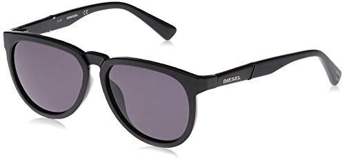 Diesel Unisex-Erwachsene DL0272 01A 50 Sonnenbrille, Schwarz (Nero Lucido/Fumo) von Diesel