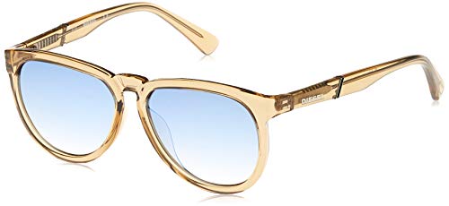 Diesel Unisex-Erwachsene DL0272 57G 50 Sonnenbrille, Beige (Beige Luc/Marrone Specchiato) von Diesel