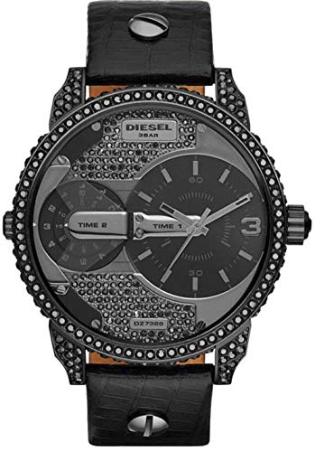 Diesel Herren-Armbanduhr Analog Quarz Leder DZ7328 von Diesel