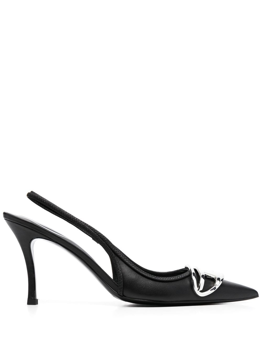 Diesel D-Venus Slingback-Pumps 80mm - Schwarz von Diesel