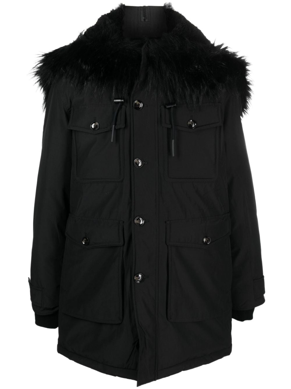 Diesel Gefütterter W-Jorgy Parka - Schwarz von Diesel