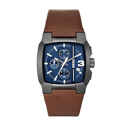 Diesel Herrenuhr Cliffhanger quarz/chrono Uhrwerk 40mm Gehäusegröße mit einem Lederarmband DZ4641 Diesel Herrenuhr Cliffhanger quarz/chrono Uhrwerk 40mm Gehäusegröße mit einem Lederarmband DZ4641 von Diesel