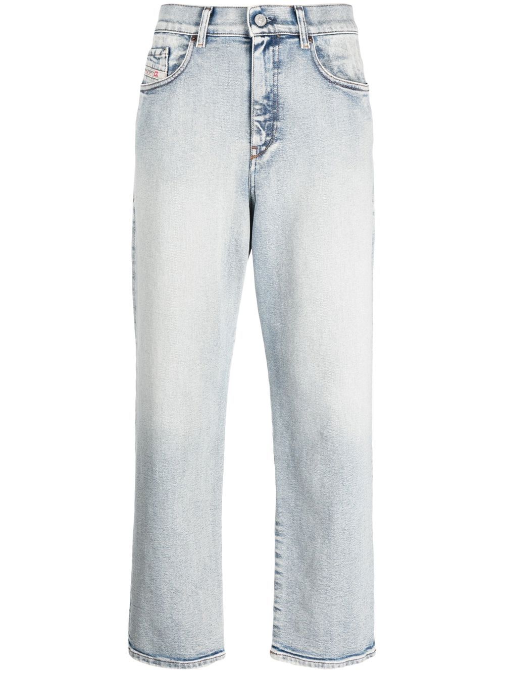 Diesel Gerade Cropped-Jeans - Blau von Diesel