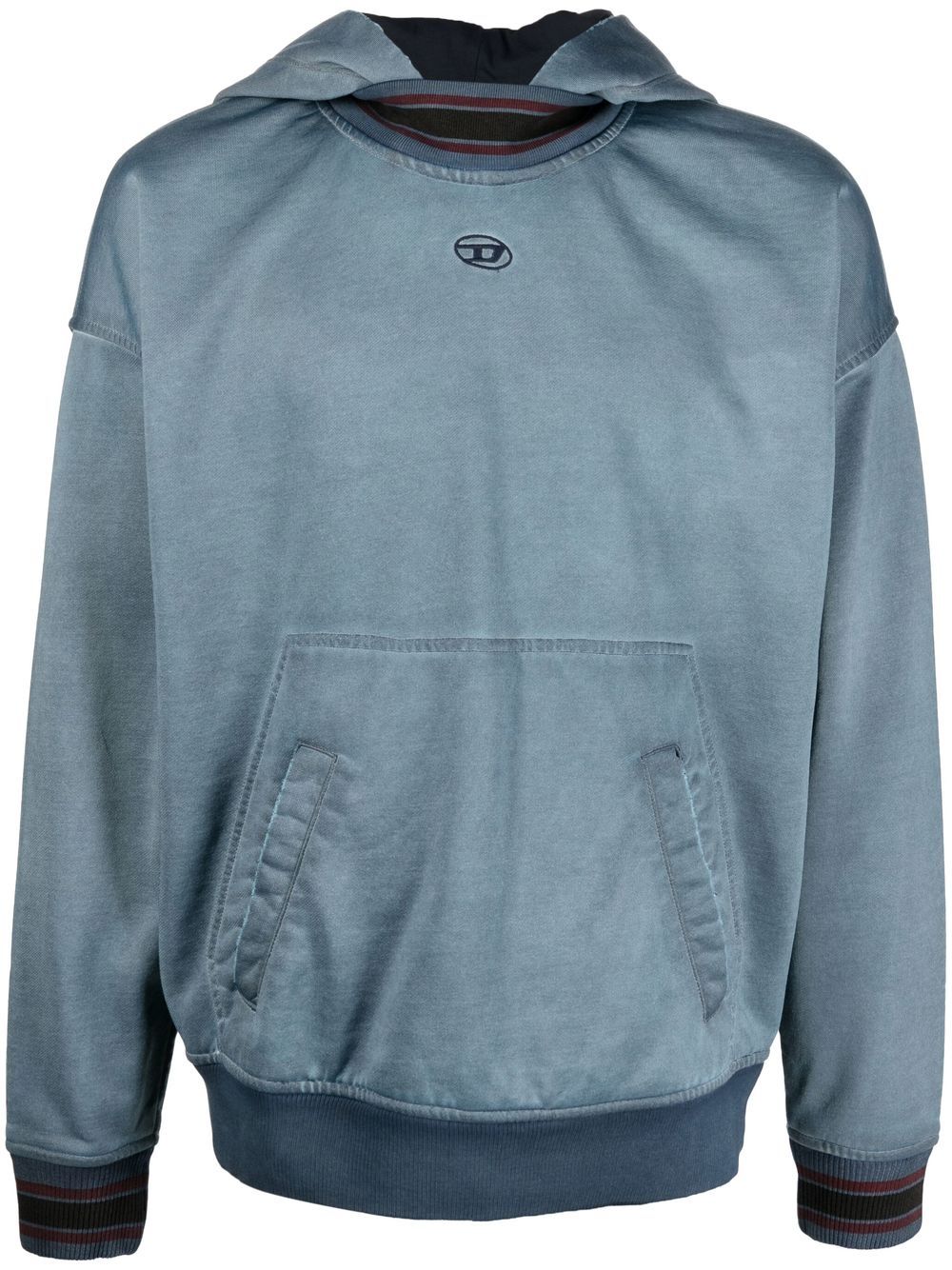 Diesel Hoodie mit aufgesticktem Logo - Blau von Diesel