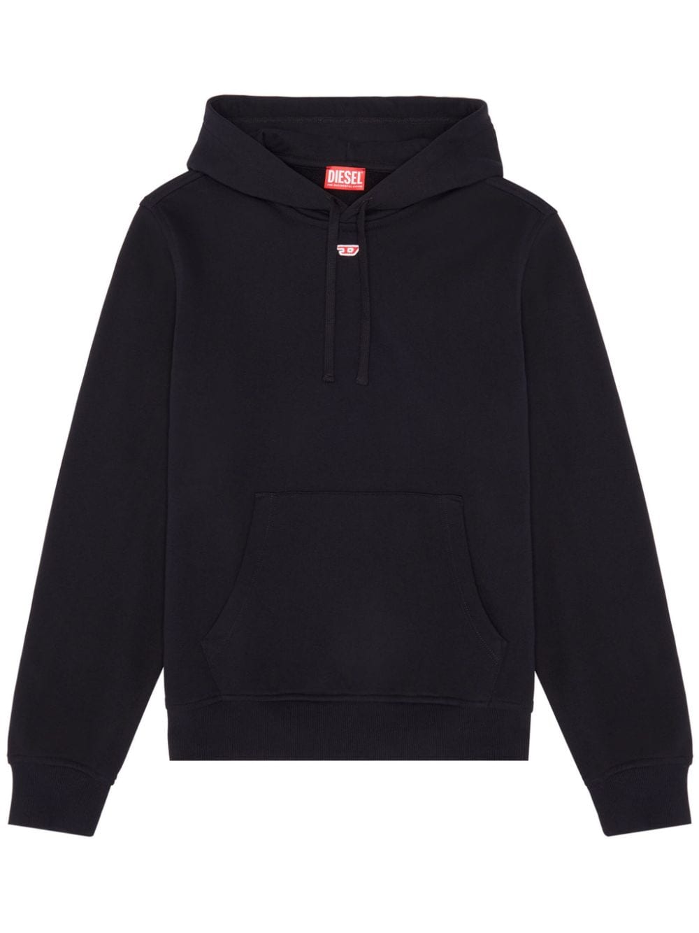 Diesel S-Ginn-Hood-D Hoodie mit Logo-Applikation - Schwarz von Diesel