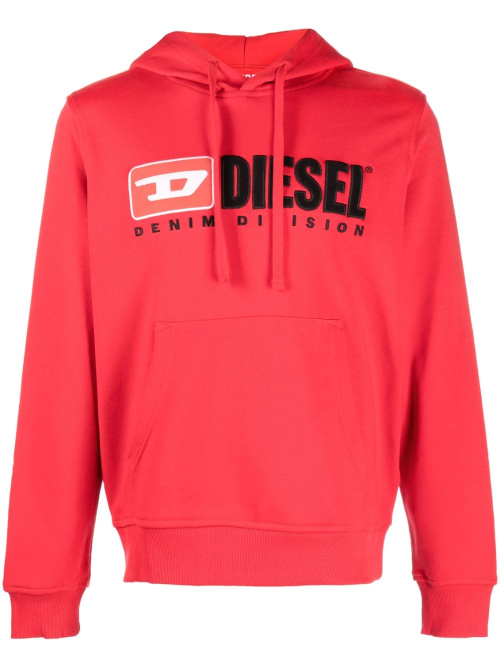 Diesel Hoodie mit Logo-Patch - Rot von Diesel