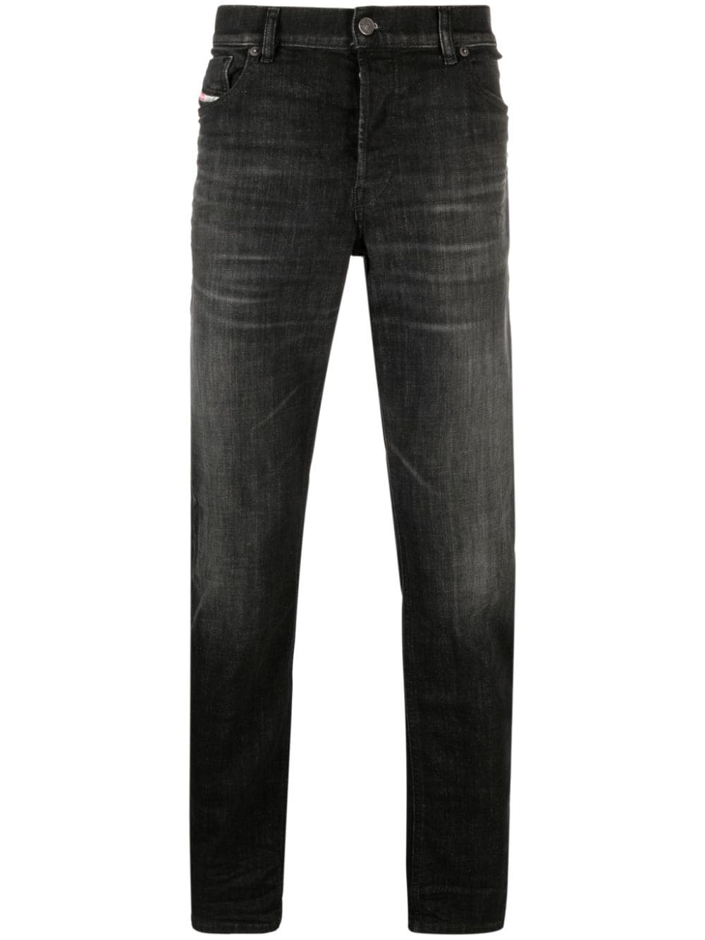 Diesel Tapered-Jeans mit Logo-Patch - Schwarz von Diesel