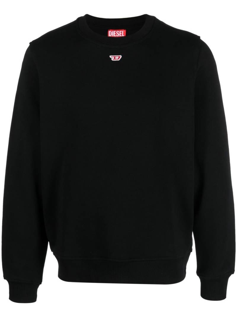 Diesel Sweatshirt mit Logo-Patch - Schwarz von Diesel