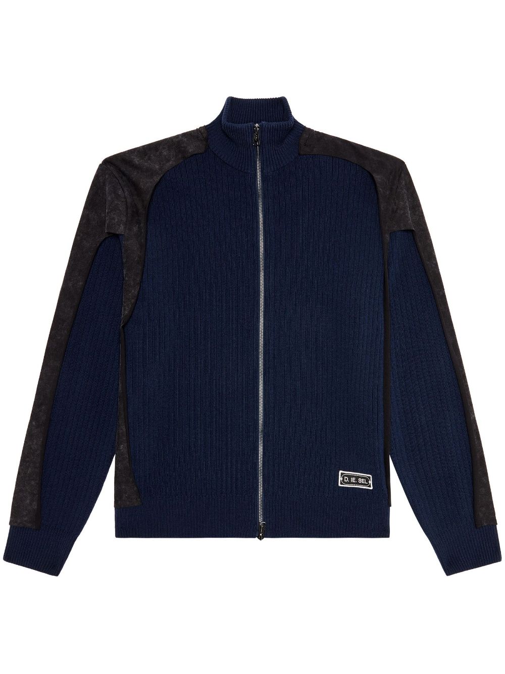 Diesel K-Leuca Cardigan mit Reißverschluss - Blau von Diesel