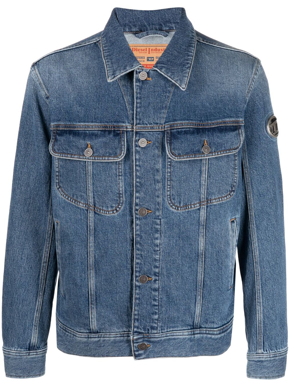 Diesel D-Barcy-Fsc Jeansjacke - Blau von Diesel