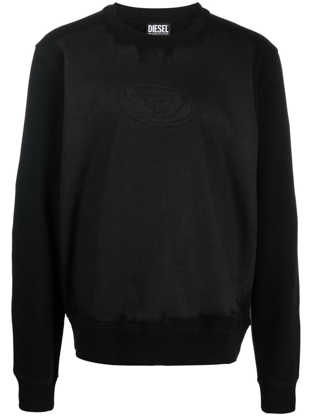 Diesel Pullover mit Logo-Print - Schwarz von Diesel