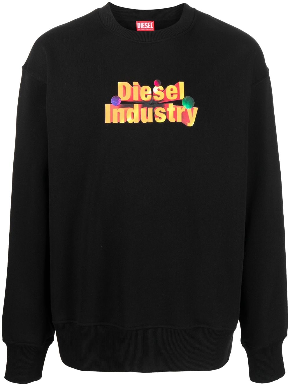 Diesel Sweatshirt mit rundem Ausschnitt - Schwarz von Diesel