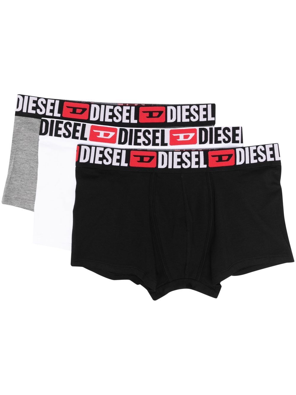 Diesel Short-Set mit Logo-Bund - Schwarz von Diesel