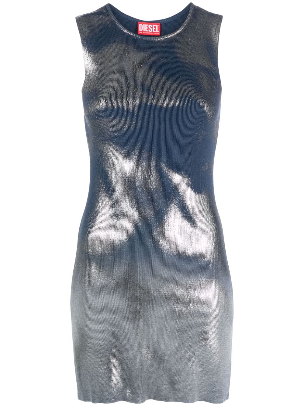 Diesel Kleid im Metallic-Look - Blau von Diesel