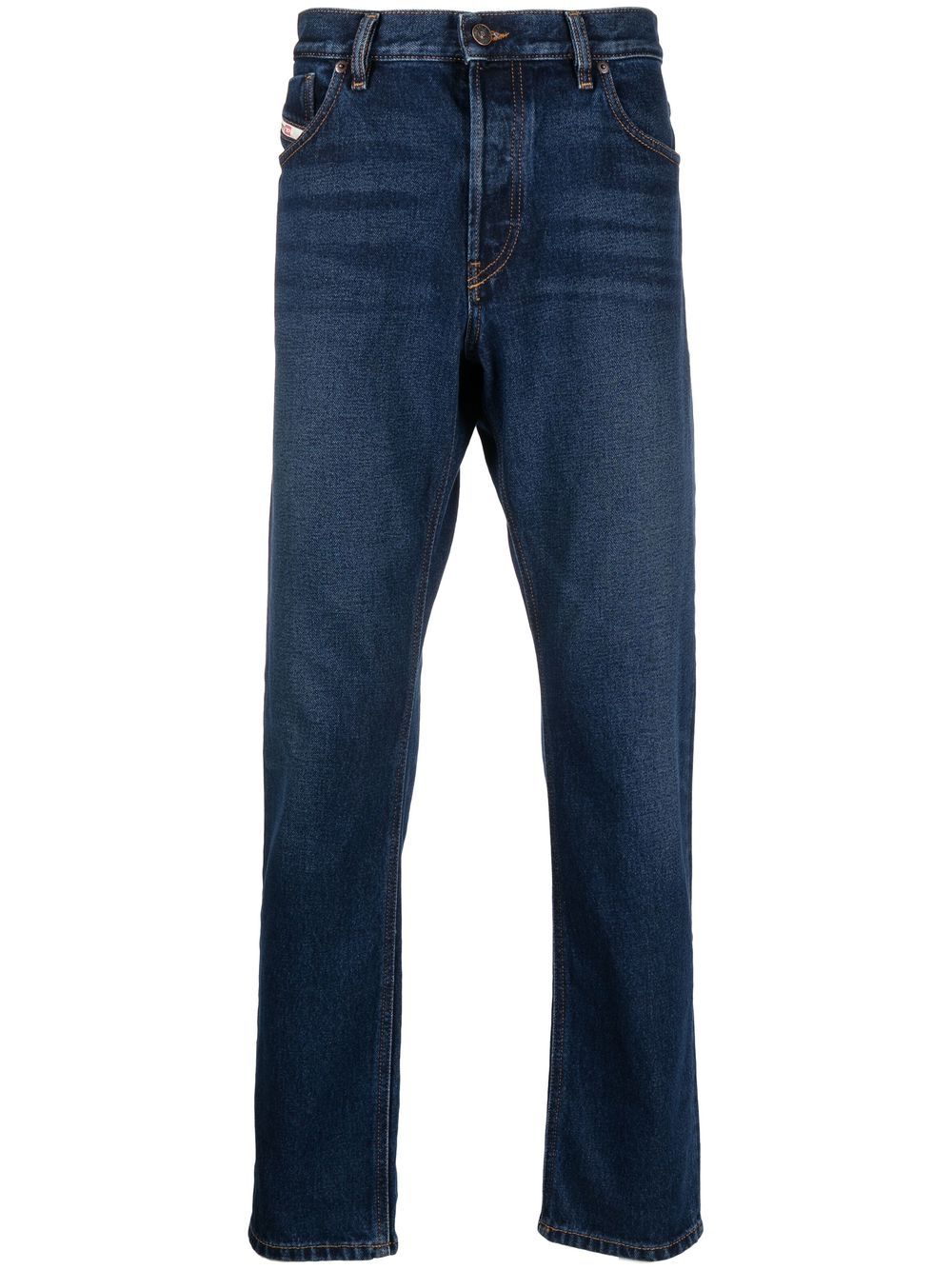 Diesel Halbhohe Slim-Fit-Jeans - Blau von Diesel