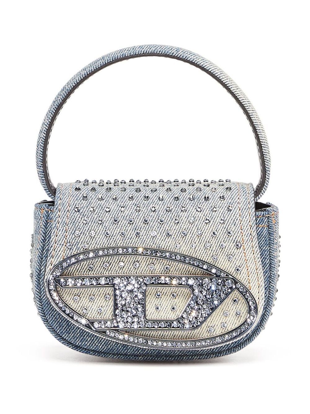 Diesel Mini-Tasche mit Kristallen - Blau von Diesel