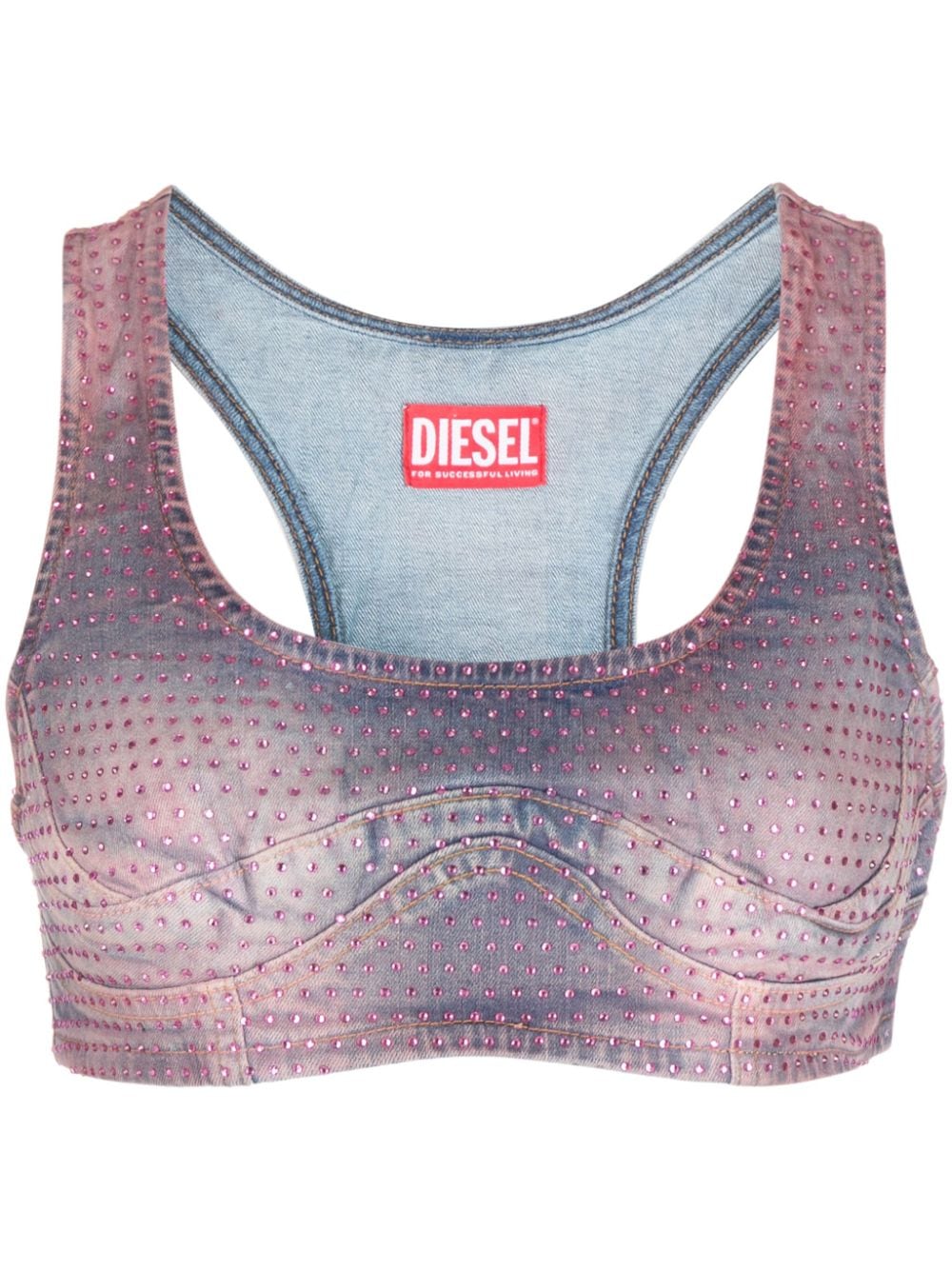 Diesel Top mit Strass - Rosa von Diesel