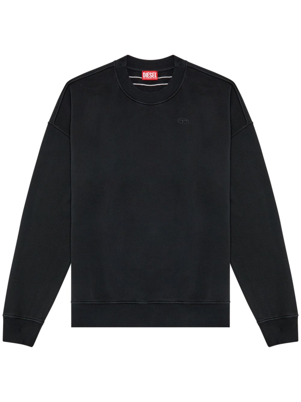 Diesel S-Strapoval Sweatshirt mit Logo-Stickerei - Schwarz von Diesel