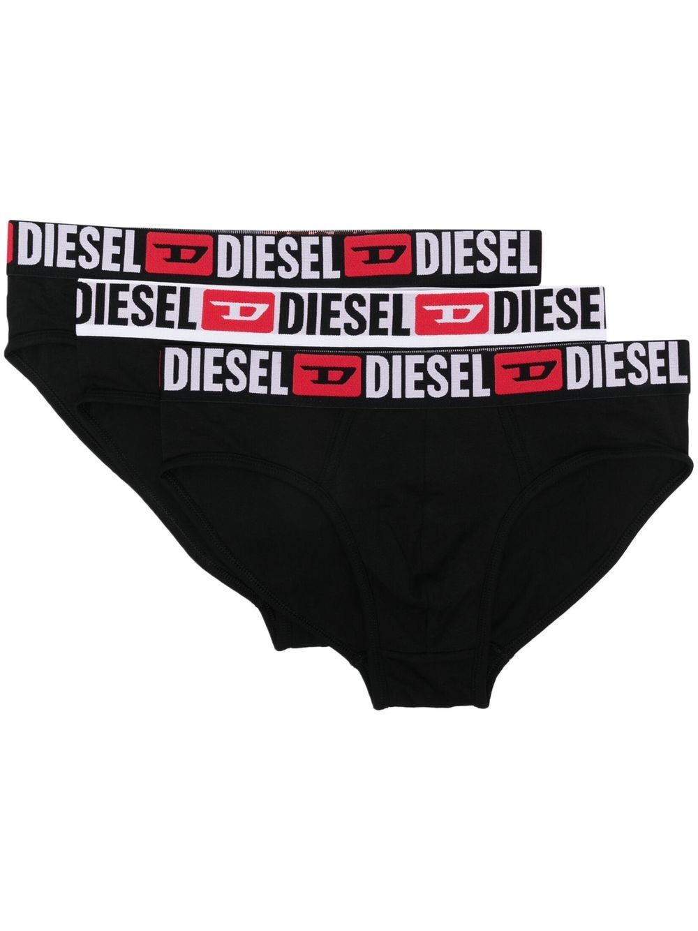 Diesel 3er-Pack Umbr-Andre Slips - Schwarz von Diesel