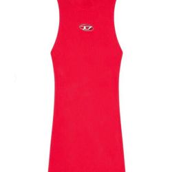 Fuchsia Diesel Kleid Aus Viskosemix - Damenmode von Diesel